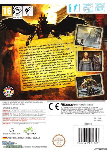 Cursed Mountain - Nintendo Wii (Deep Silver - 1) video game collectible [Barcode 4020628504311] - Main Image 2