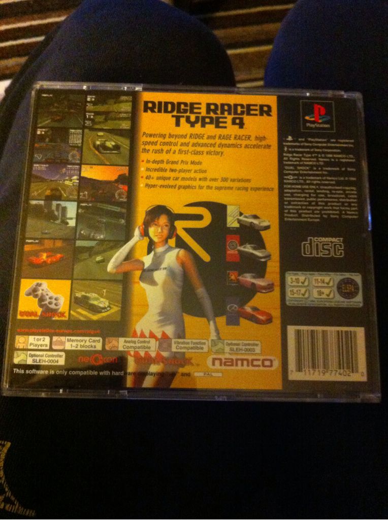 Ridge Racer Type 4 - Sony PlayStation (Namco - 2) video game collectible [Barcode 711719774020] - Main Image 2