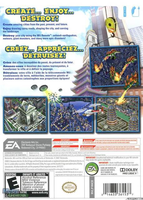 Simcity Creator - Nintendo Wii (Electronic Arts - 1) video game collectible [Barcode 5030935065701] - Main Image 2