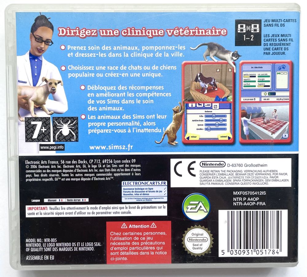 Les Sims 2 Animaux & Cie - Nintendo DS (1 - 2) video game collectible [Barcode 5030931051784] - Main Image 2
