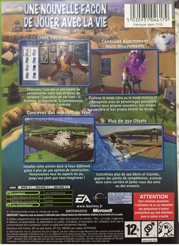 Les Sims 2 - Microsoft Xbox video game collectible [Barcode 5030931046179] - Main Image 2