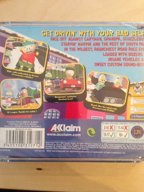 South Park Rally - Sega Dreamcast video game collectible [Barcode 3455198319729] - Main Image 2