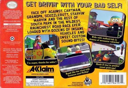 South Park Rally - Nintendo 64 (N64) (Acclaim Entertainment - 4) video game collectible - Main Image 2