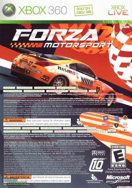 Marvel Ultimate Alliance / Forza Motorsport 2 - Microsoft Xbox 360 (Activition - 1-4) video game collectible [Barcode 882224573870] - Main Image 2