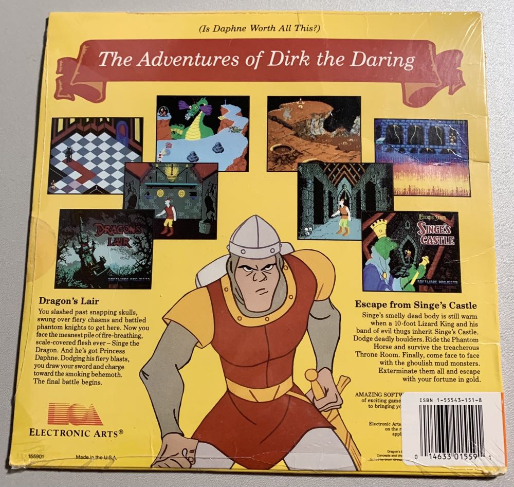 Dragons Lair - Commodore 64 (Sofware Project - 1) video game collectible - Main Image 3