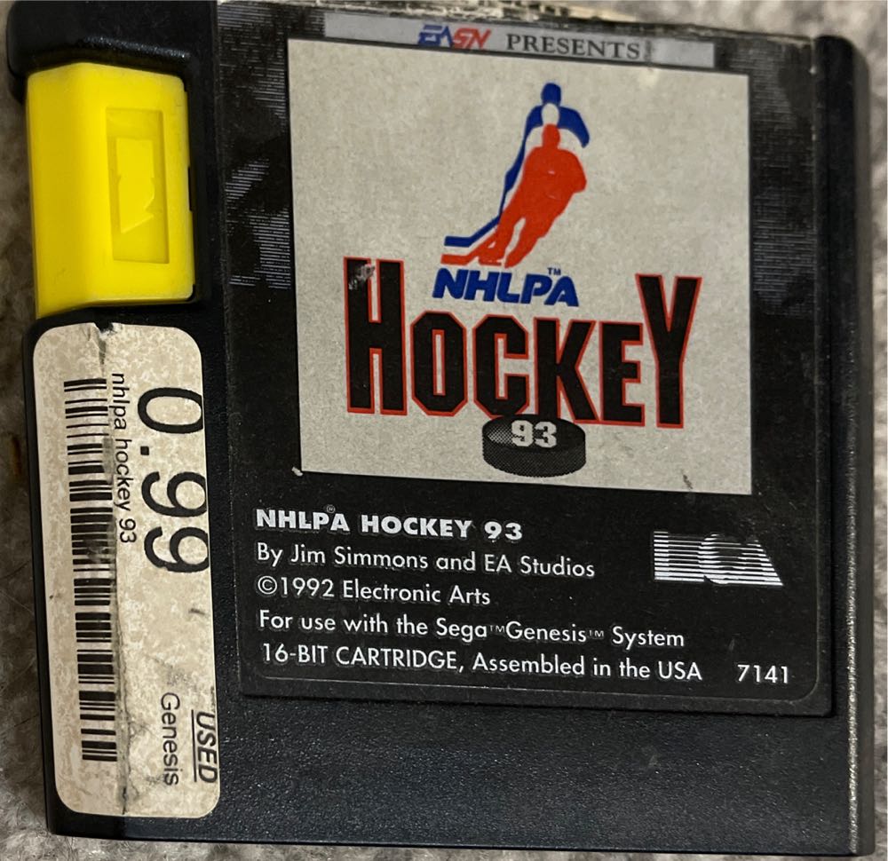 NHLPA Hockey 93 - Sega Genesis (Mega Drive) video game collectible - Main Image 3