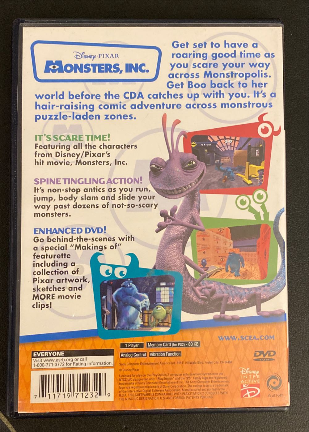 Monsters Inc - Sony PlayStation 2 (PS2) video game collectible - Main Image 2