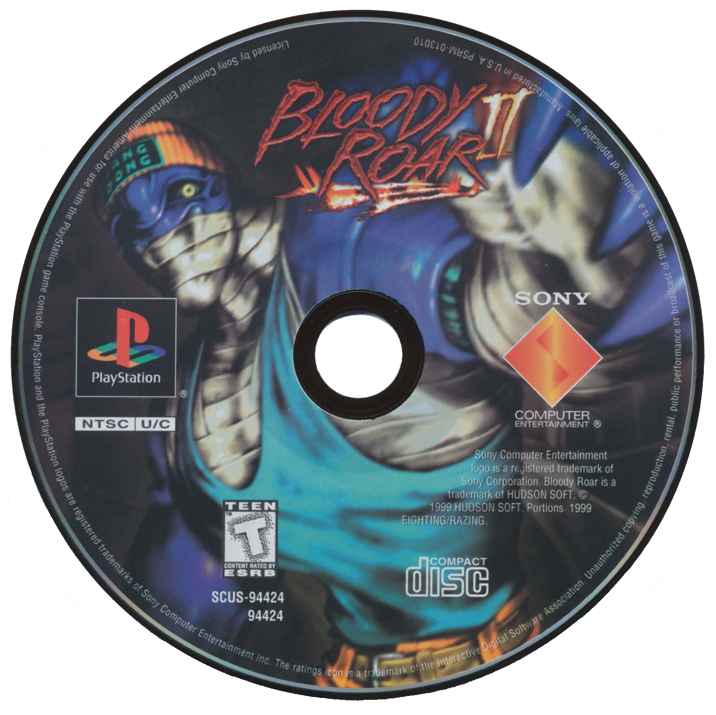 Bloody Roar II - Sony PlayStation (Sony Computer Entertainment - 1-2) video game collectible [Barcode 711719442424] - Main Image 3