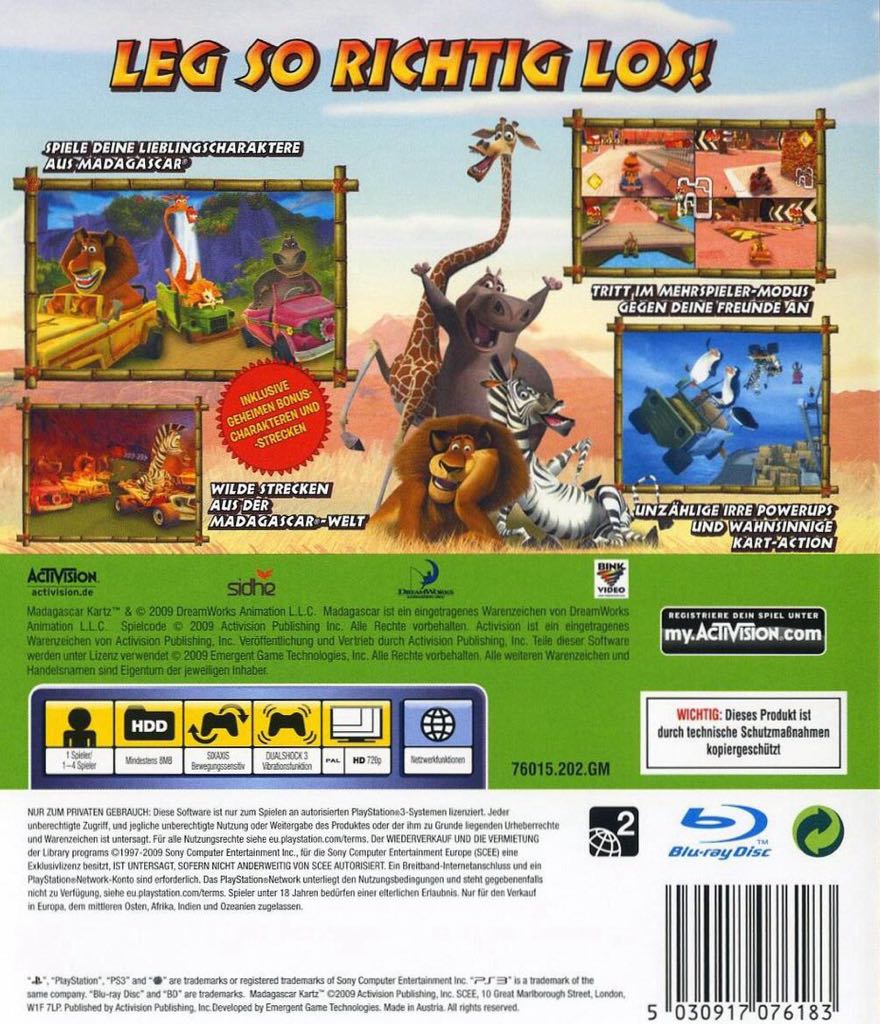 Madagascar Kartz - Nintendo Wii (Activision) video game collectible - Main Image 2