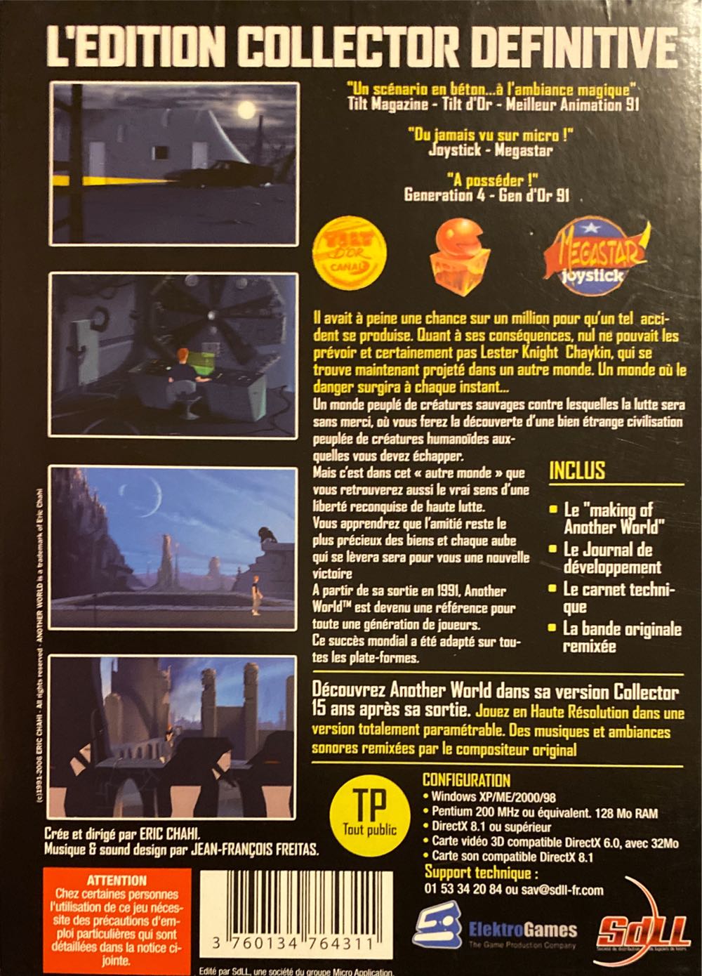 Another World 20th Anniversary Edition - Valve Steam (Digital Lounge - 999) video game collectible [Barcode 3760134764311] - Main Image 2