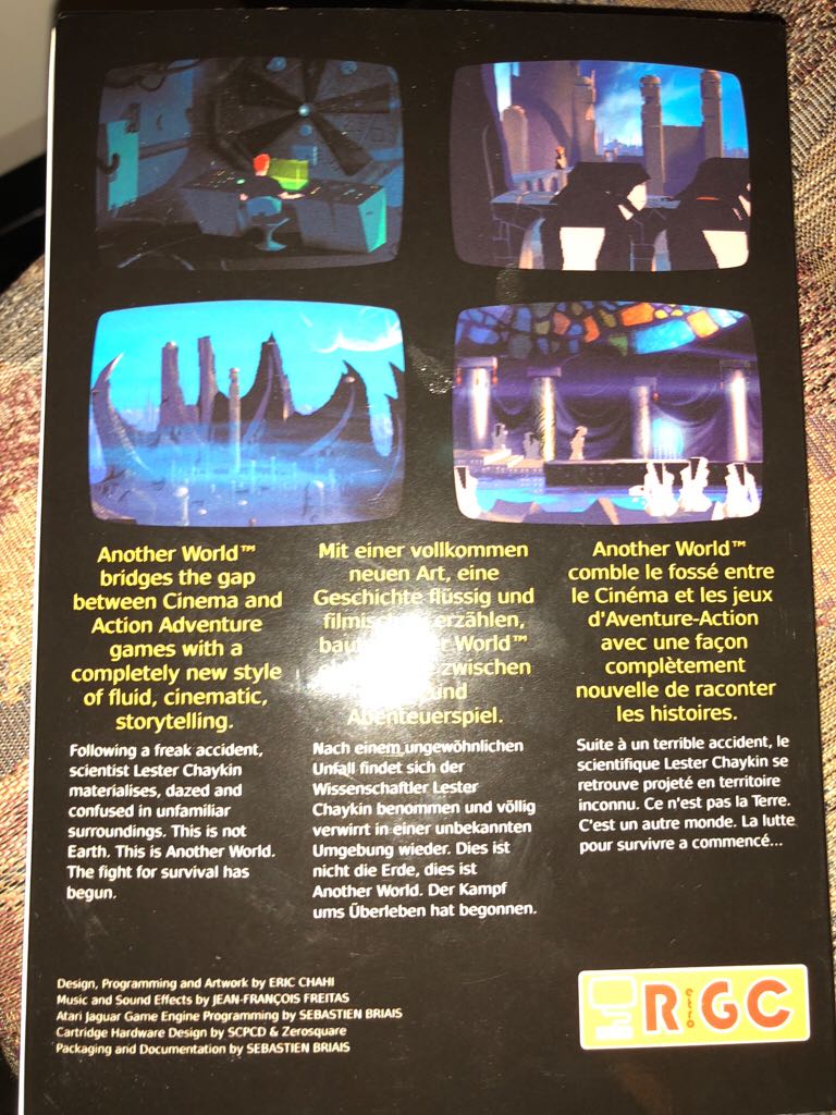 Another World - Atari Jaguar video game collectible - Main Image 2