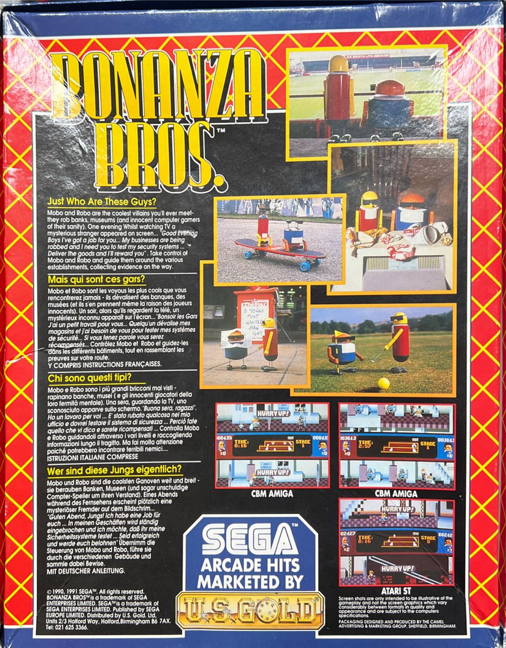 Bonanza Bros. - Commodore Amiga (U.S Gold) video game collectible - Main Image 2