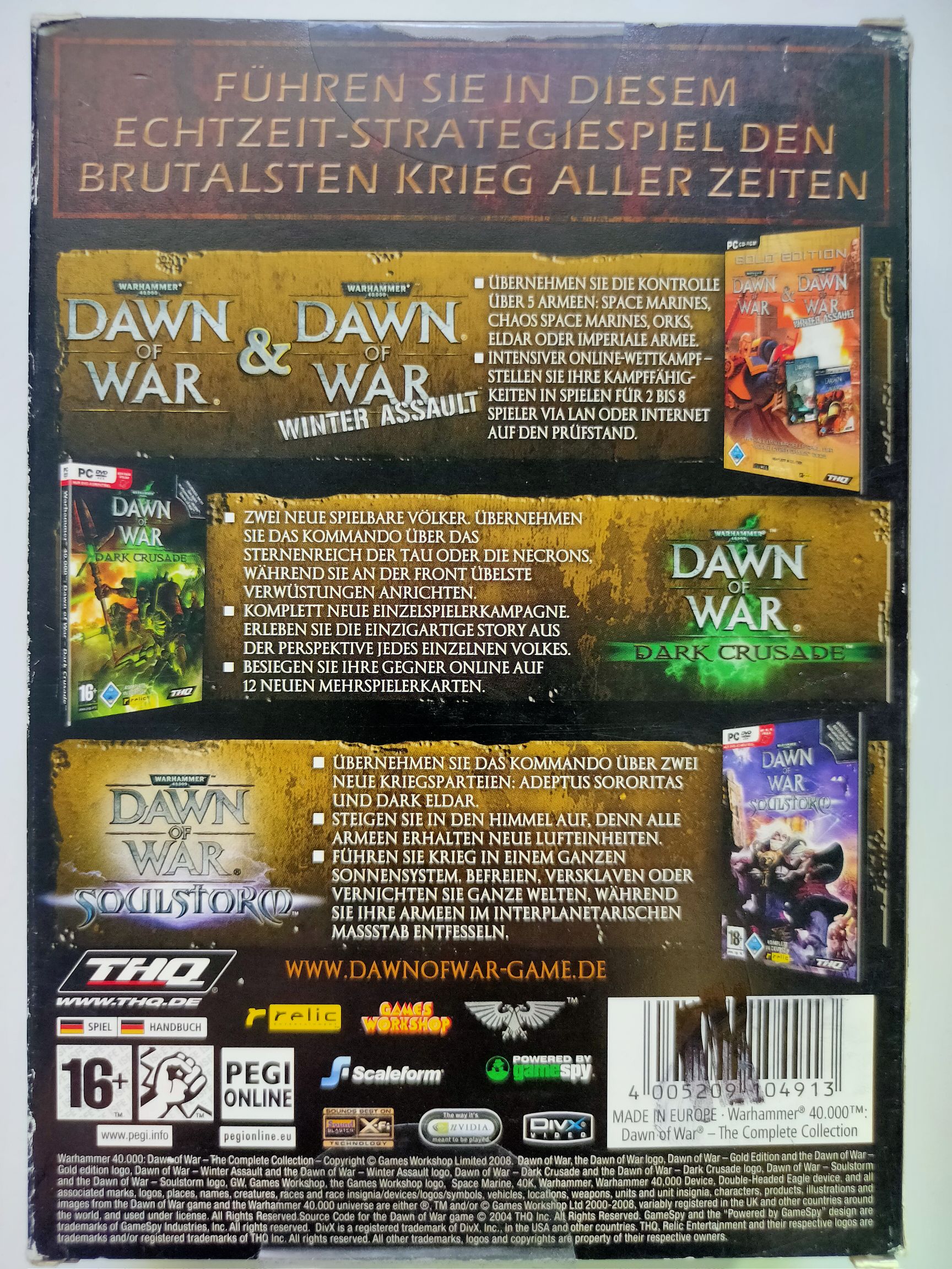 Dawn Of War: The Complete Collection - PC video game collectible [Barcode 4005209104913] - Main Image 2