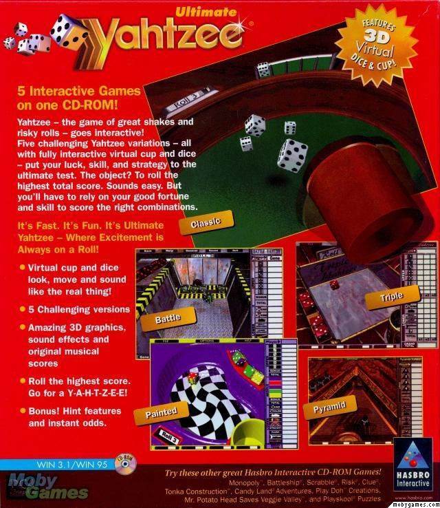 Ultimate Yahtzee - PC (Hasbro Interactive Inc.) video game collectible [Barcode 076930993620] - Main Image 2