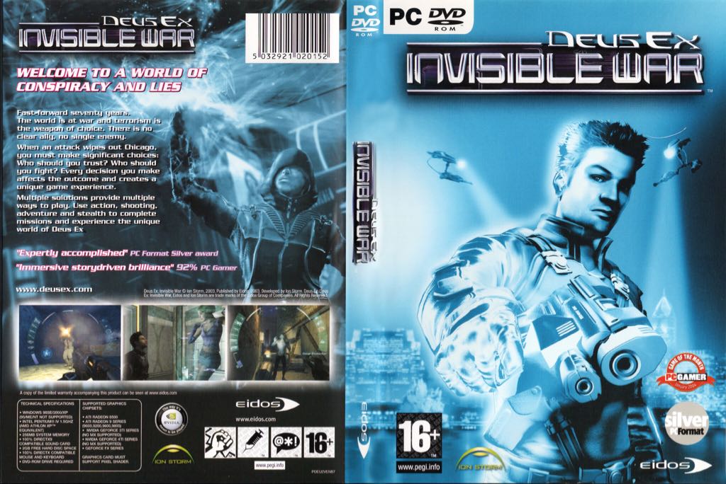 Deus Ex - Invisible War - PC (Eidos Interactive - 1) video game collectible [Barcode 788687100144] - Main Image 2