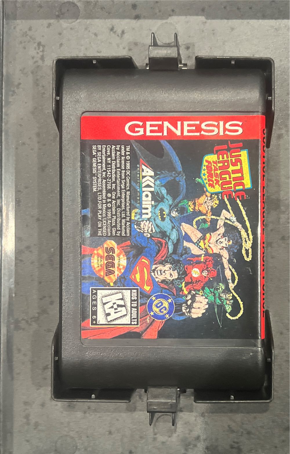 Justice League:  Task Force - Sega Genesis (Mega Drive) (Acclaim - 2) video game collectible [Barcode 021481800330] - Main Image 4