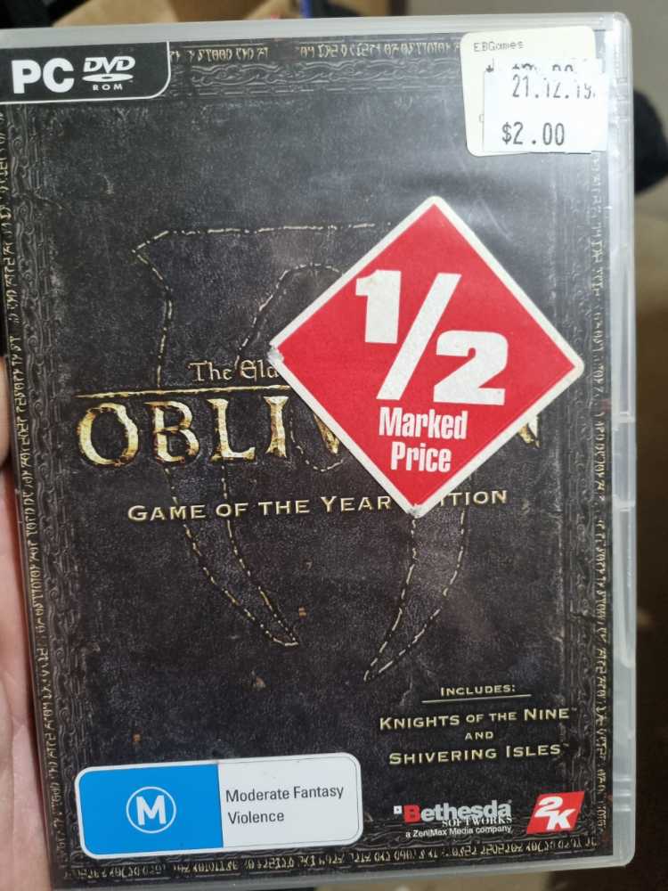 Elder Scrolls IV: Oblivion Gam Of The Year Edition  - PC (Bethesda Softworks - 1) video game collectible [Barcode 5026555053211] - Main Image 2