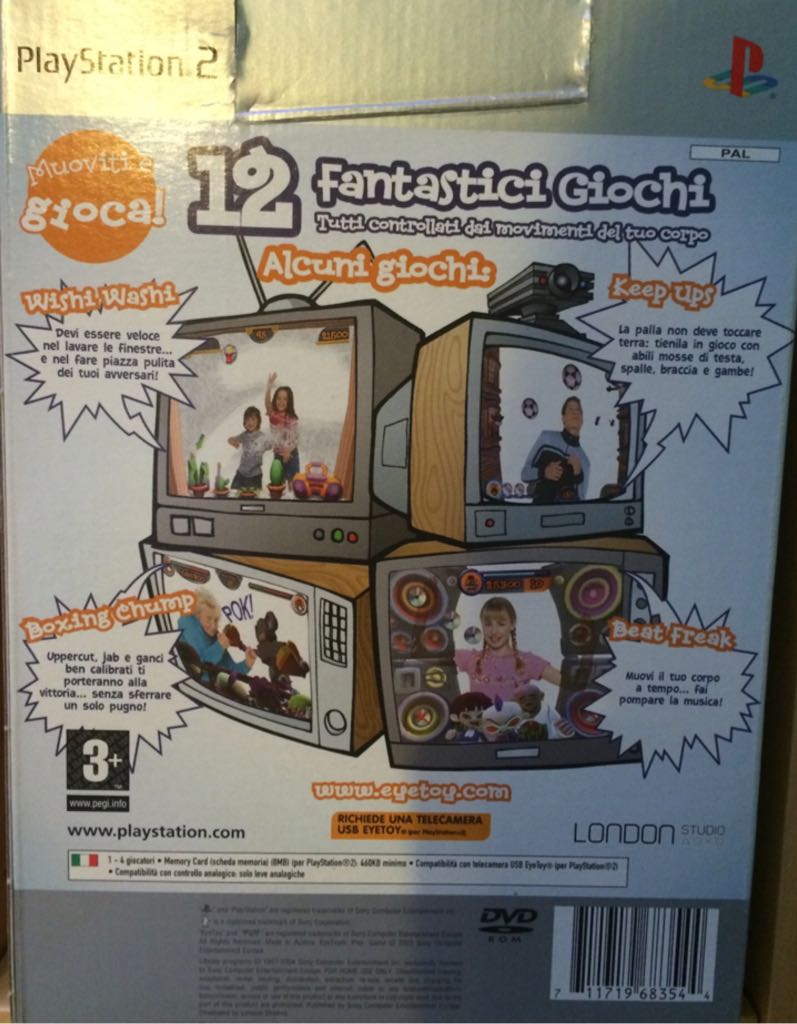 EyeToy Play - Sony PlayStation 2 (PS2) (Sony Entertainment) video game collectible [Barcode 711719683544] - Main Image 2
