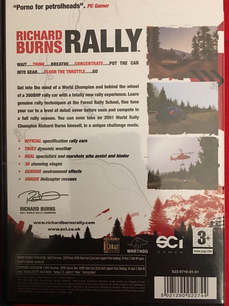 Richard Burns Rally  - PC (1) video game collectible [Barcode 5021290022744] - Main Image 2