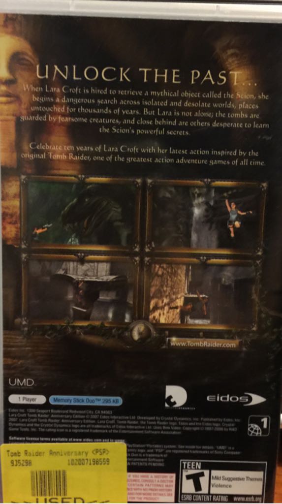 Lara Croft Tomb Raider Anniversary - Sony PlayStation Portable (PSP) video game collectible - Main Image 2