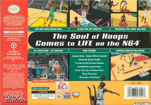 NBA Live 99 - Nintendo 64 (N64) (Ea Sports) video game collectible - Main Image 2