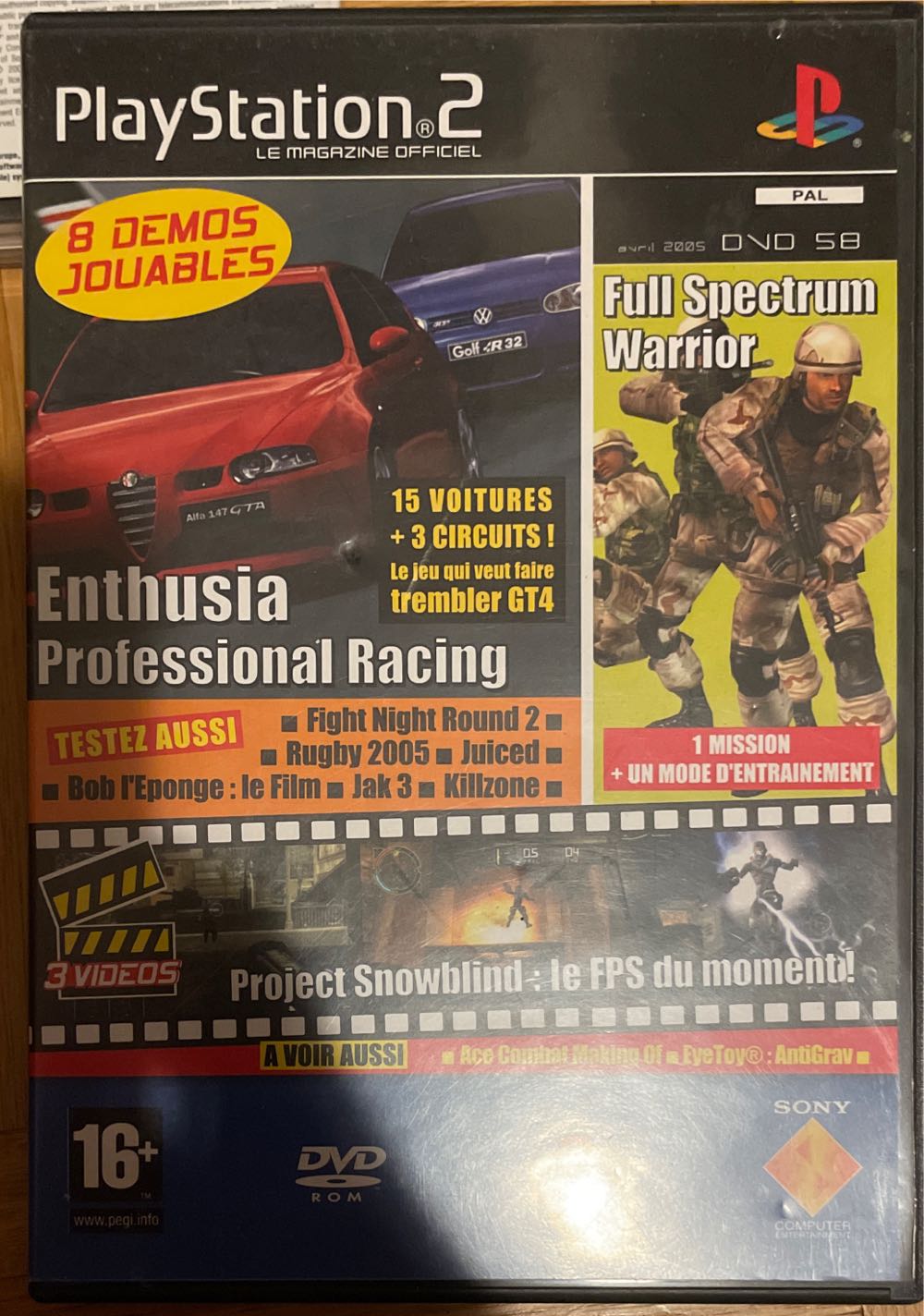 Enthusia Professional Racing - Sony PlayStation 2 (PS2) (Konami - 1-2) video game collectible [Barcode 083717201212] - Main Image 3