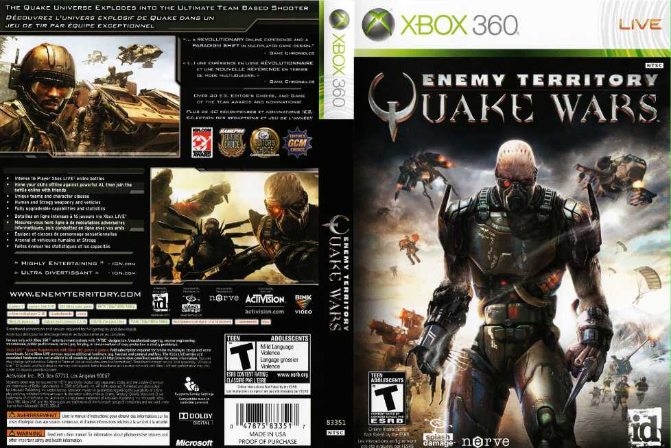 QUAKE WARS Enemy Territory - Sony PlayStation 3 (PS3) video game collectible [Barcode 5030917047039] - Main Image 4