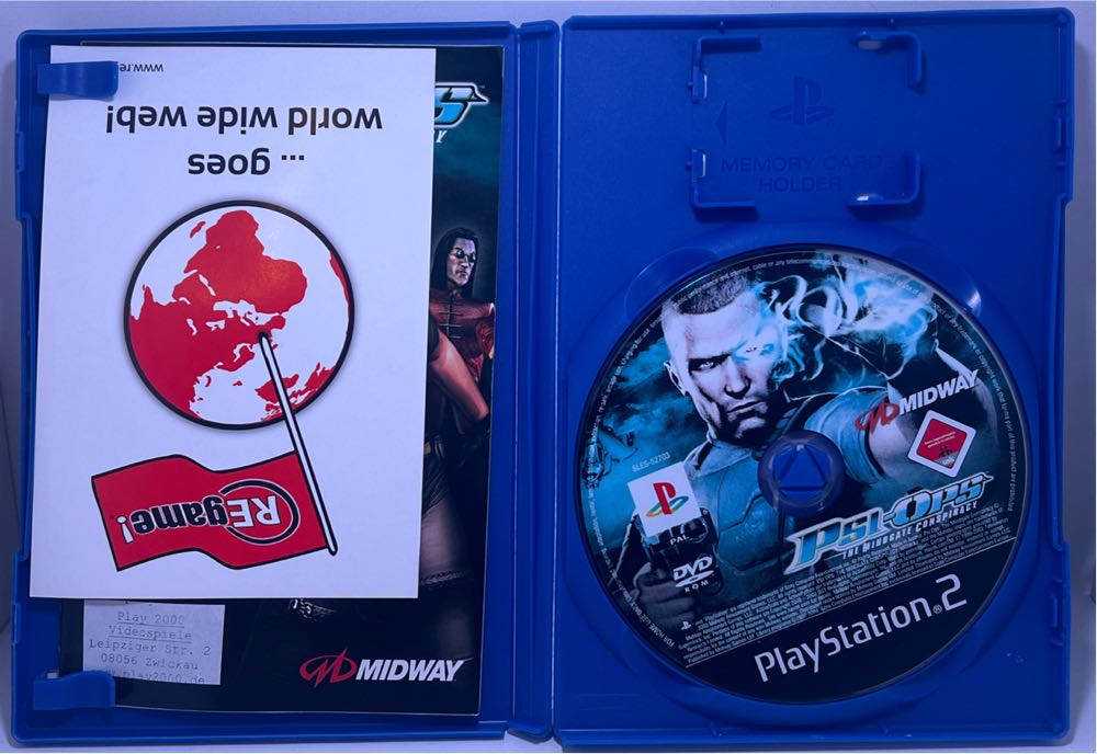Psi-Ops: The Mindgate Conspiracy - Sony PlayStation 2 (PS2) (Midway Games Ltd. - 2) video game collectible [Barcode 5037930071812] - Main Image 3