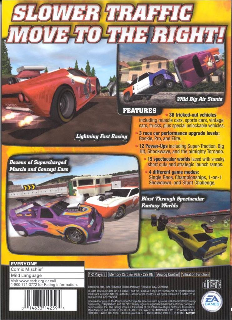 Rumble Racing - Sony PlayStation 2 (PS2) (EA Games - 1-2) video game collectible [Barcode 014633142594] - Main Image 2