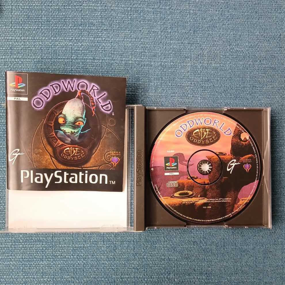 Oddworld Abes Oddysee - Sony PlayStation (GT Interactive - 2) video game collectible [Barcode 5029988001767] - Main Image 3