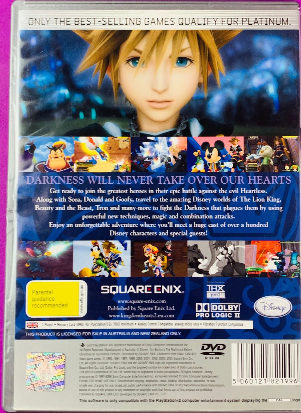 Kingdom Hearts Platinum - Sony PlayStation 2 (PS2) video game collectible [Barcode 5060121820463] - Main Image 2