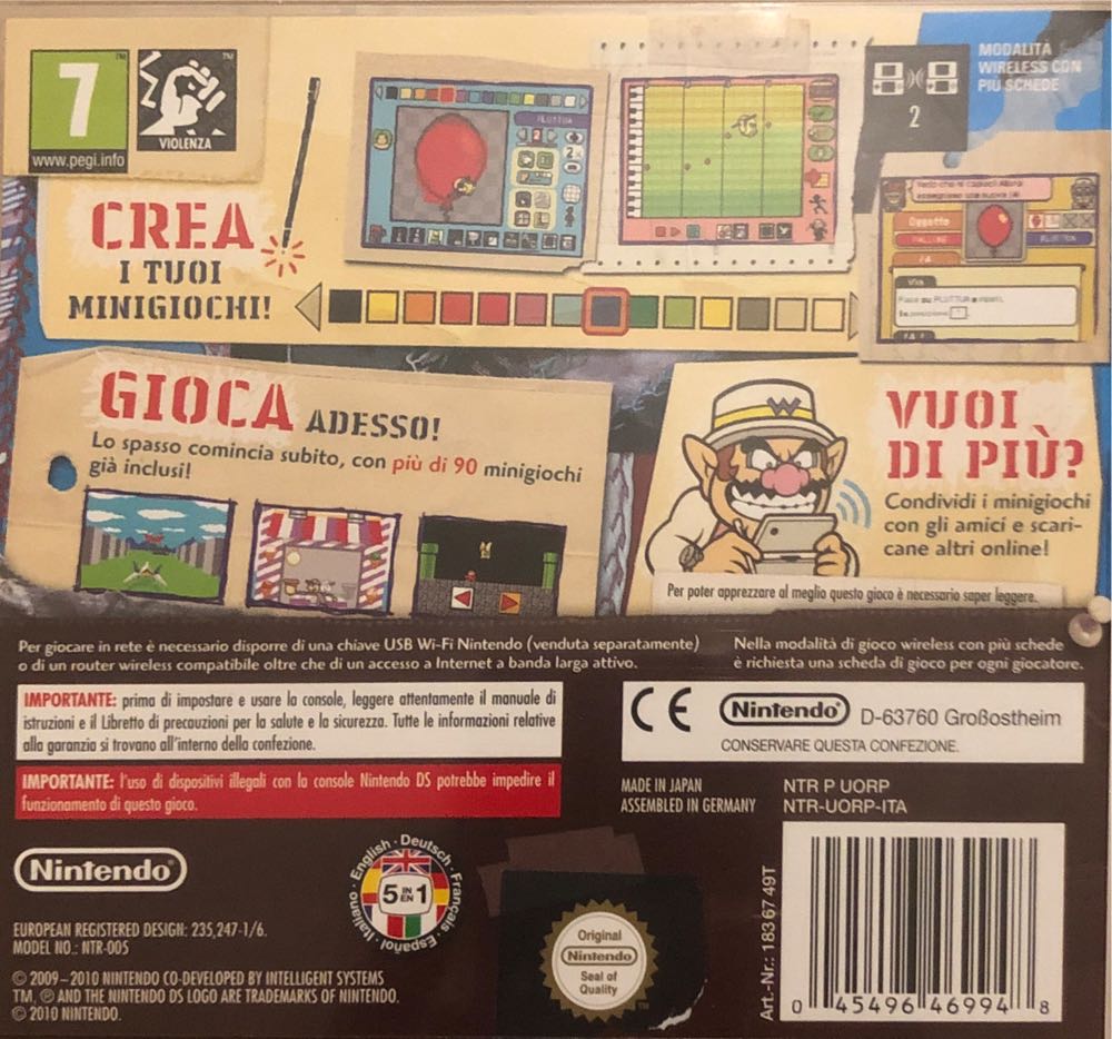 WarioWare D.I.Y. - Nintendo DS (Nintendo - 1) video game collectible [Barcode 045496469948] - Main Image 2