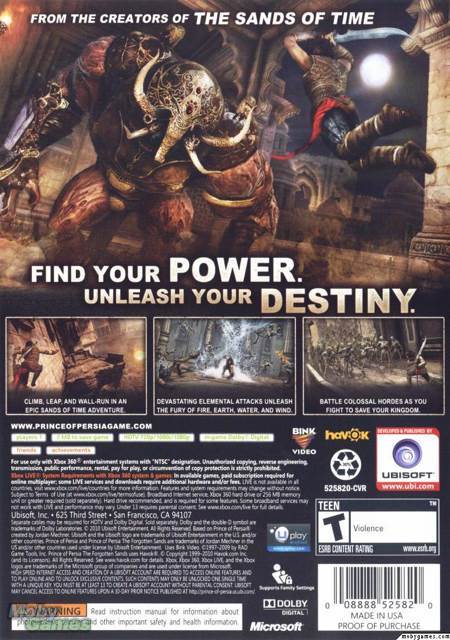 Prince of Persia: The Forgotten Sands PS3 - Sony PlayStation 3 (PS3) (Ubisoft - 1) video game collectible [Barcode 3307212805865] - Main Image 2