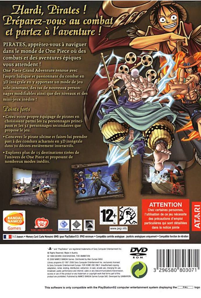One PIece Grand Battle - Sony PlayStation 2 (PS2) (Bandai - 2) video game collectible [Barcode 3296580802296] - Main Image 2