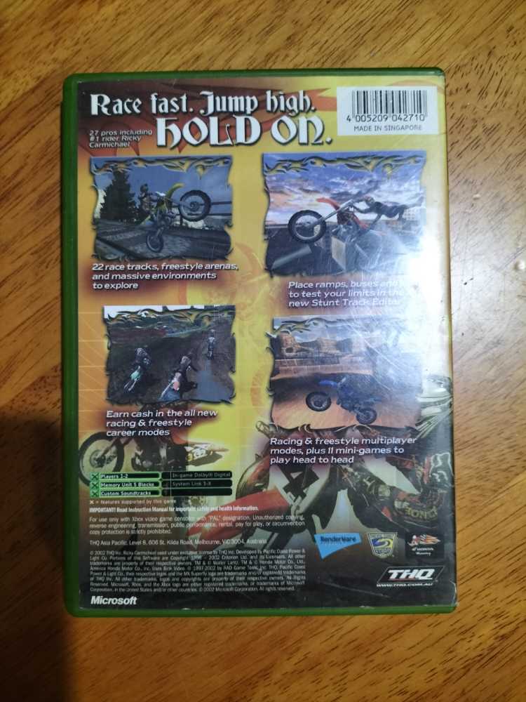 MX SUPERFLY - Microsoft Xbox (THQ - 1-2) video game collectible [Barcode 4005209042710] - Main Image 2