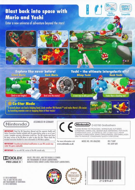 Super Mario Galaxy 2 (Sealed) - Nintendo Wii (Nintendo - 1-2) video game collectible [Barcode 045496368852] - Main Image 2