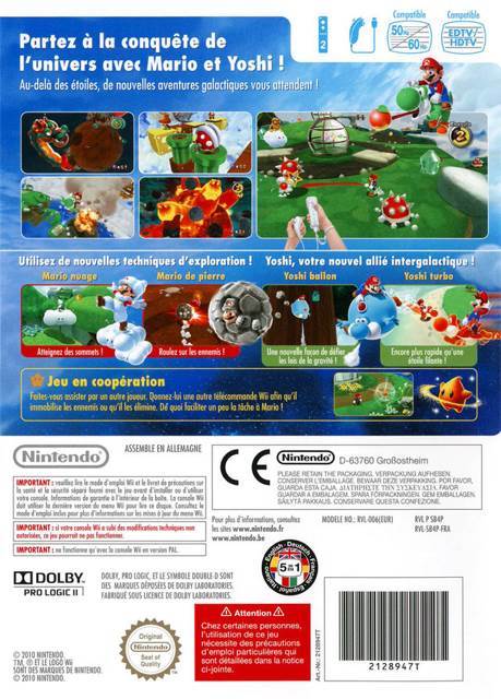 Super Mario Galaxy 2 - Nintendo Wii (Mario - 1) video game collectible [Barcode 045496368869] - Main Image 2