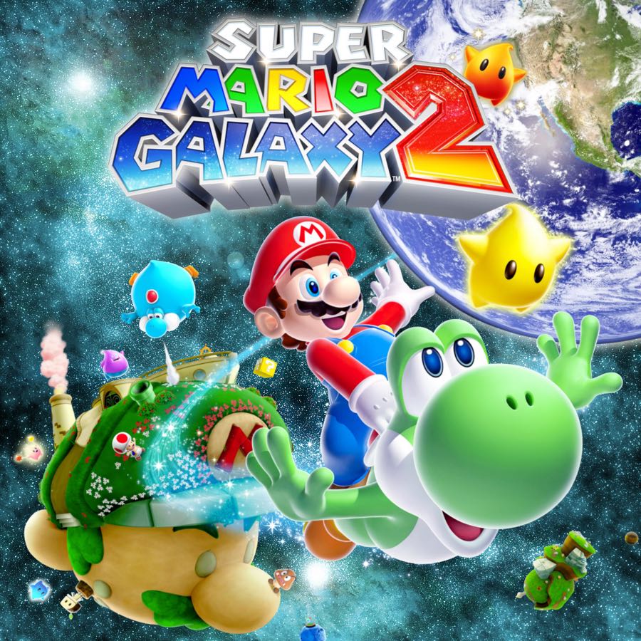 Super Mario Galaxy 2 - Nintendo Wiiware (Nintendo) video game collectible - Main Image 2