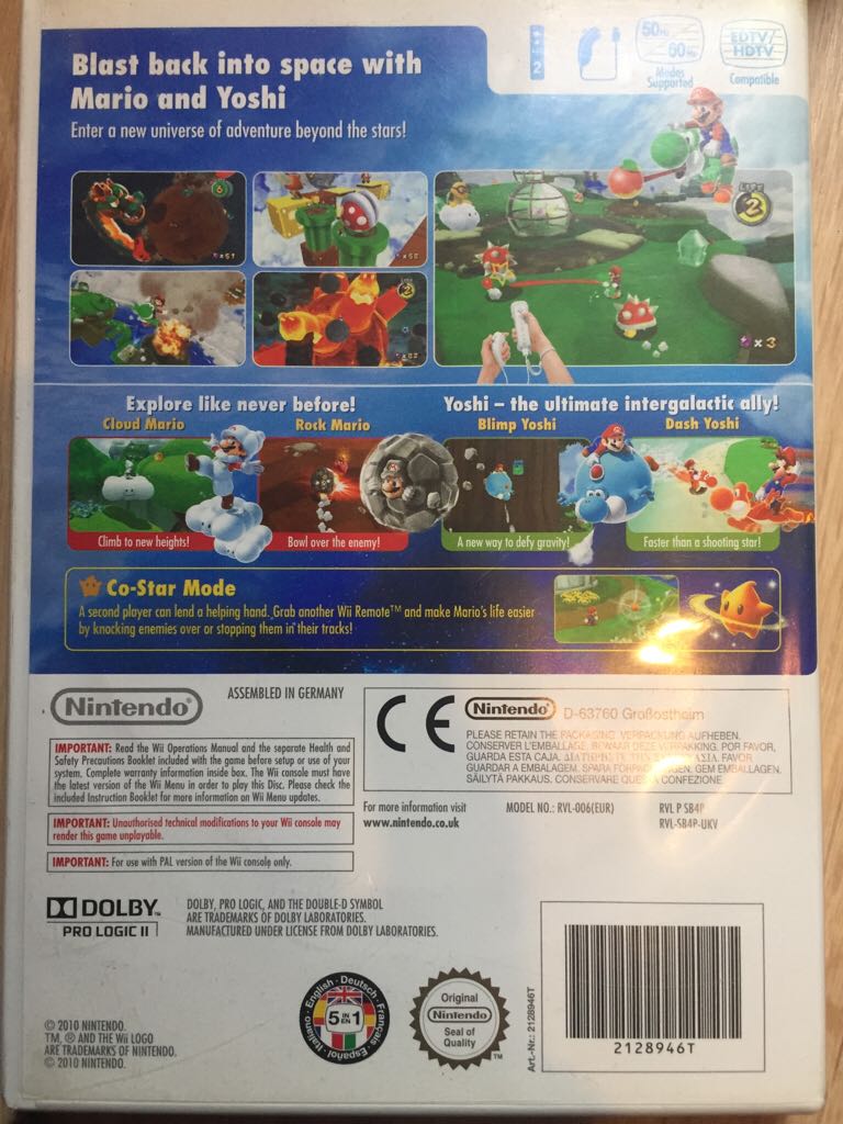Super Mario Galaxy 2 - Nintendo Wii (2010 Nintendo) video game collectible - Main Image 2