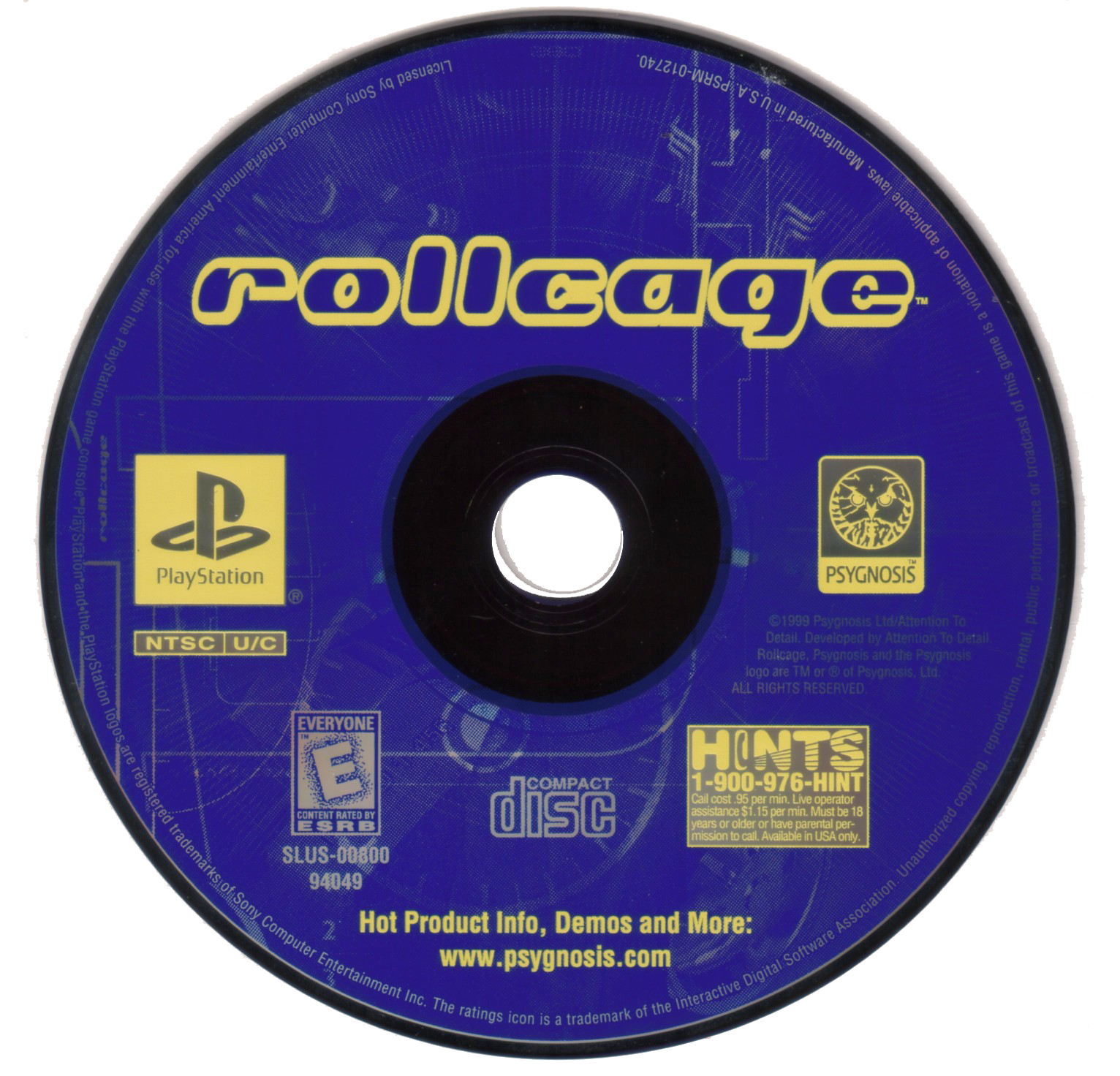 Rollcage - Sony PlayStation (Psygnosis - 2) video game collectible [Barcode 735009404923] - Main Image 3
