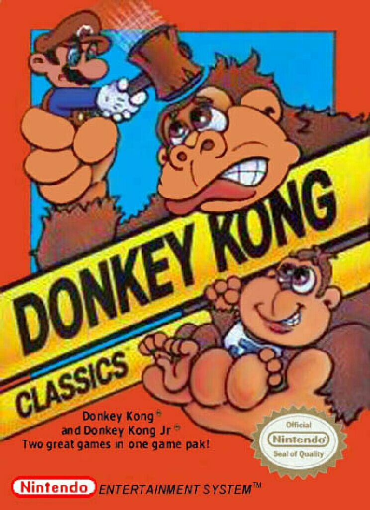 Donkey Kong Classics - Nintendo Entertainment System (NES) video game collectible - Main Image 1