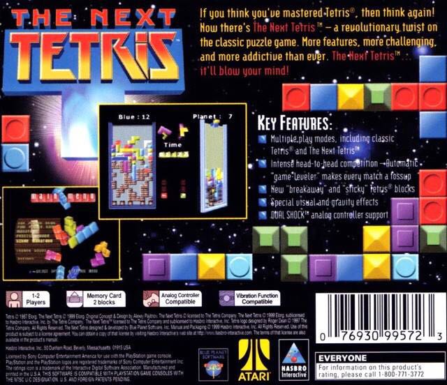 The Next Tetris - Sony PlayStation (Atari - 1-2) video game collectible [Barcode 5023117530746] - Main Image 2
