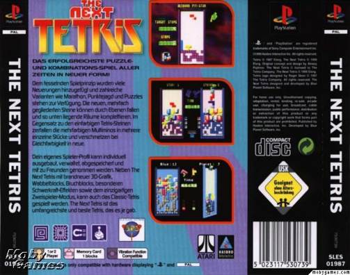 The Next Tetris - Sony PlayStation (Atari & Hasbro Interactive - 2) video game collectible [Barcode 5023117530753] - Main Image 2