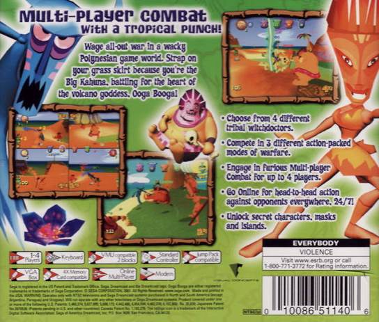 Ooga Booga - Sega Dreamcast (Sega - 4) video game collectible [Barcode 010086511406] - Main Image 2