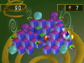 Q*bert - Sony PlayStation (Atari & Hasbro Interactive - 1) video game collectible [Barcode 076930996904] - Main Image 4