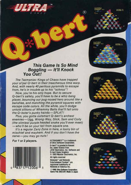 Q,bert - Nintendo Game Boy Color (Ultra - 1) video game collectible [Barcode 096427012252] - Main Image 2