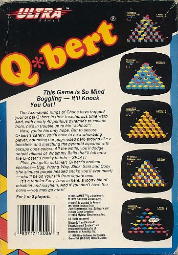 Q*bert (Loose) - Nintendo Entertainment System (NES) (Ultra - 1) video game collectible - Main Image 2