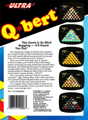 Q*bert - Nintendo Entertainment System (NES) video game collectible - Main Image 2