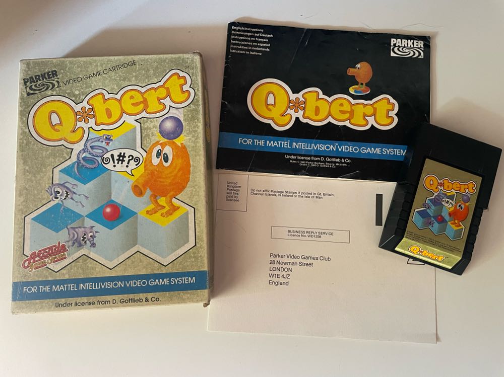 Q*bert - Intellivision (Parker - 2) video game collectible - Main Image 3