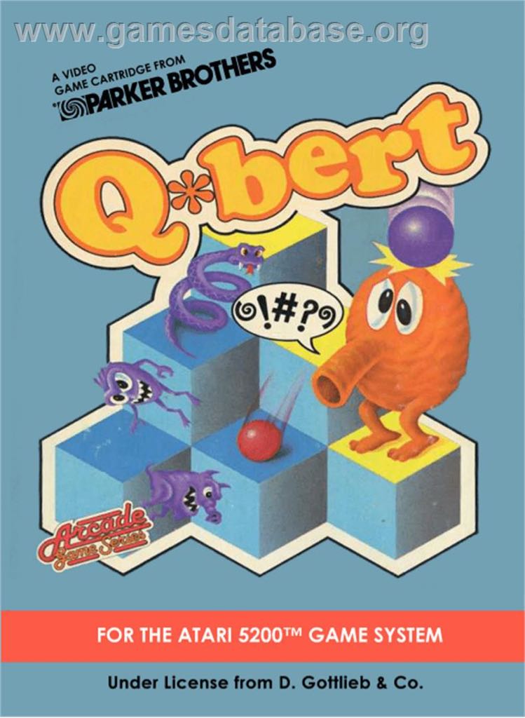 Q*bert - Atari 5200 (Parker Brothers) video game collectible - Main Image 1